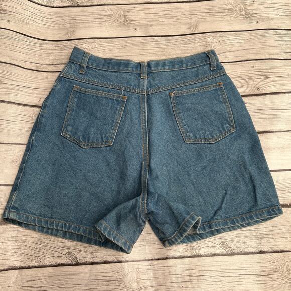 Vintage Kikomo Jean Shorts Size 9/10 Retro Patchwork High Waisted Denim - Picture 2 of 9